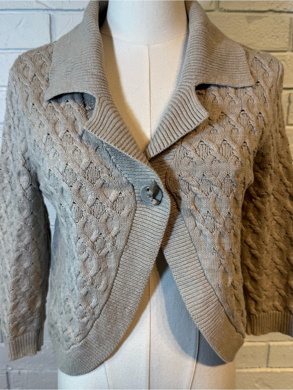 Vintage Y2K Christopher & Banks Shawl Collar Cardigan Sweater Womens M